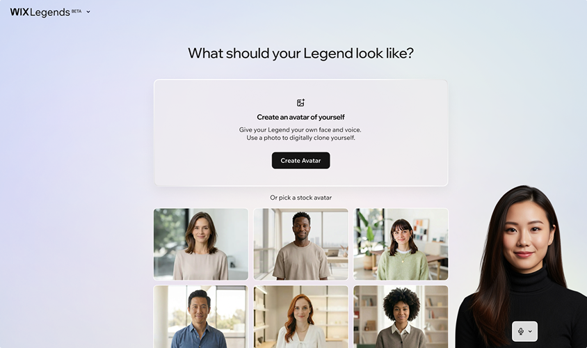 Wix Legends project preview